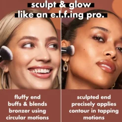 Liquid Bronzer & Contour Duo Brush