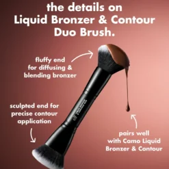 Liquid Bronzer & Contour Duo Brush